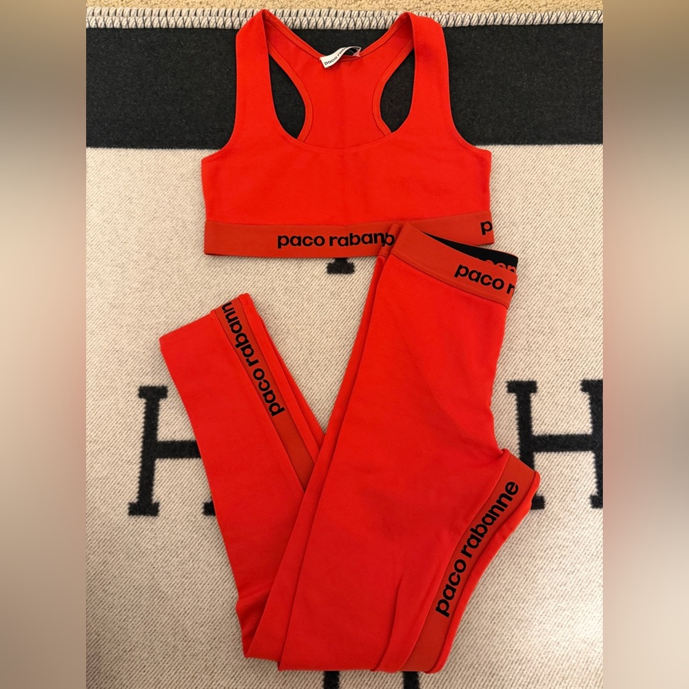 Paco Rabanne Active Set in Red with logo